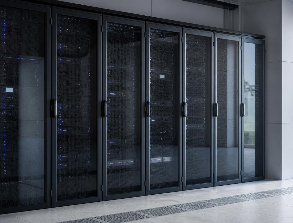Professioneller Arbeitsplatz mit Softwarearchitektur und Datenanalysen